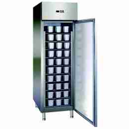 Armadio congelatore refrigerato gelateria in acciaio inox 1 anta 852 lt ventilato -14 -22°C