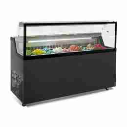 Banco gelati con vetro camera riscaldato refrigerazione statica 9 gusti 1652x677x1190h  mm