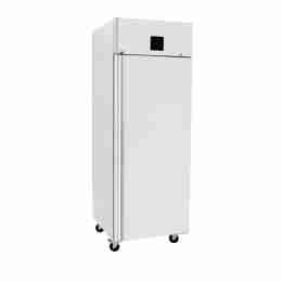 Armadio frigo refrigerato in acciaio inox 1 anta con apertura a sinistra 700 lt  a basso consumo energetico ventilato 0+8 °C
