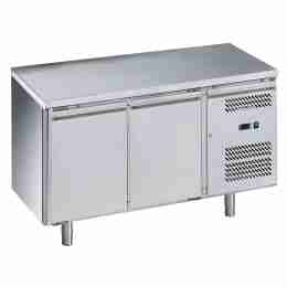 Tavolo frigo refrigerato 2 porte in acciaio inox -2 +8 °C 1360x700x850h mm - FC