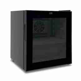 Frigo vetrina bibite refrigerata da banco 1 anta 0 +10°C nero 76 lt dimensione 43,5x48,6x50h cm