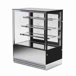 Vetrina refrigerata da banco per pasticceria vetri dritti temperatura +2°C +10°C capacità 460 lt 90x74x130h cm