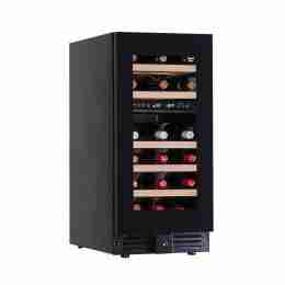 Cantina vini refrigerazione ventilata da banco 28 bottiglie doppia zona di temperatura +2 +12 °C/ +12 +20 °C 380x573x820h mm