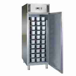 Armadio refrigerato in acciaio inox pasticceria ventilato 740x990x2010h mm  -18/-22°C