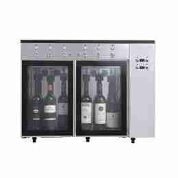 Azotatrice Spillatore Per Vini con erogatore per bottiglia digitale 6 bottiglie 845x380x641h mm