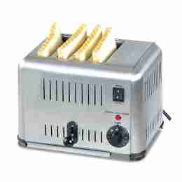 Toaster 4 fette in acciaio inox 220 V / 2 kw