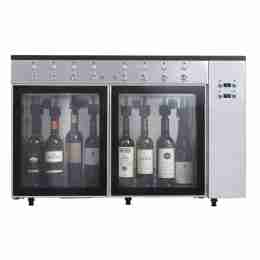 Azotatrice Spillatore Per Vini con erogatore per bottiglia digitale 8 bottiglie  1002x359x645h mm