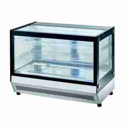 Vetrina refrigerata da banco con vetri dritti 160 lt -2 +8°C 900x560x680h mm