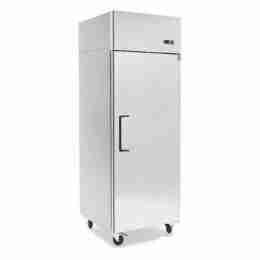 Armadio frigo refrigerato in acciaio inox 1 anta a basso consumo energetico 410 lt ventilato -2 +8 °C