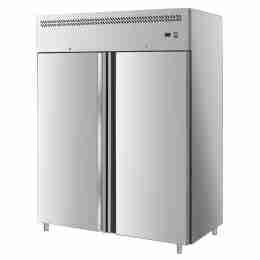 Armadio frigo refrigerato in acciaio inox 2 ante 1200 lt -2 +8 °C statico