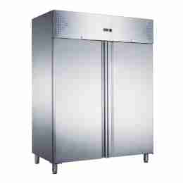Armadio congelatore refrigerato in acciaio inox 2 ante 1400 lt, ventilato -18 -22 °C tropicalizzato a basso consumo energetico