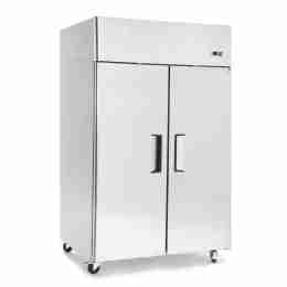 Armadio doppia temperatura refrigerato in acciaio inox 2 ante a basso consumo energetico 840 lt ventilato -2 +8°C / -22-17 °C