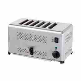 Toaster 6 fette in acciaio inox 220 V / 2.5 kw