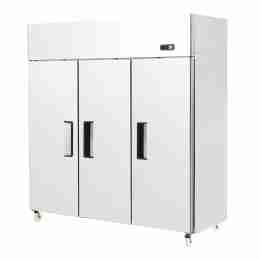 Armadio frigo refrigerato in acciaio inox 3 ante a basso consumo energetico 1390 lt ventilazione forzata -2 +8 °C