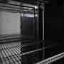 Frigo vetrina bibite verticale refrigerata 1 anta in vetro nera +0 +10 °C 278 lt 59x61x190,5h cm