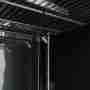 Frigo vetrina bibite verticale refrigerata 1 anta in vetro nera con canopy bianco +0 +10 °C 238 lt 55,5x54x178h cm